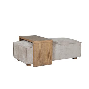 Beckham Ottoman and Coffee Table Set Mink