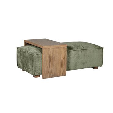 Beckham Ottoman and Coffee Table Set Olive