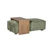 Beckham Ottoman and Coffee Table Set Olive