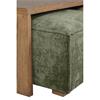Beckham Ottoman and Coffee Table Set Olive