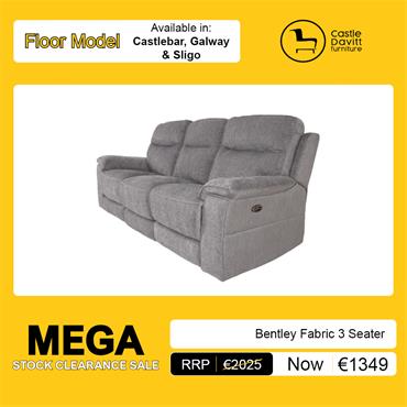 Bentley Fabric 3 Seater
