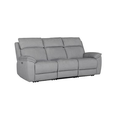 Braxton 3 Seater Electric Recliner - Greige