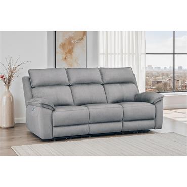 Braxton 3 Seater Electric Recliner - Greige