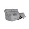 Braxton 2 Seater with Console Electric Recliner Greige