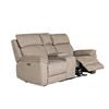Braxton 2 Seater with Console Electric Recliner Latte