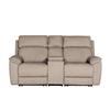 Braxton 2 Seater with Console Electric Recliner Latte
