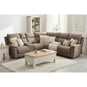 Braxton Armless Sectional Latte