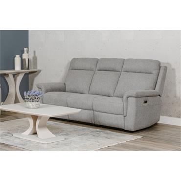 Bohola 3 Seater Electric Recliner Grey