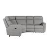 Bohola Corner Group Electric Recliner (4pcs) Grey