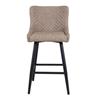 Sandy Cream PU Bar Stool