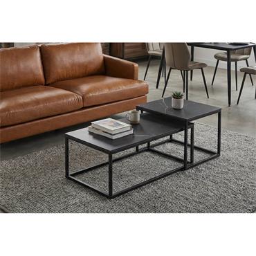 Caitlin Coffee Table Set Black