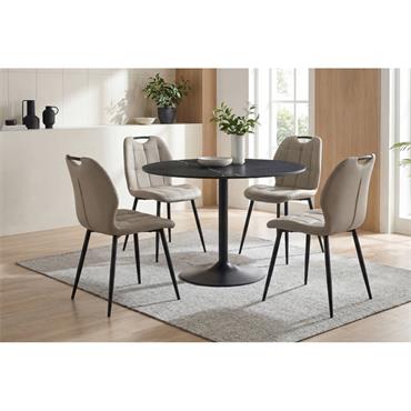 Caitlin Dining Table Round 1000 Black