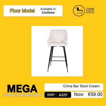 China Bar Stool Cream