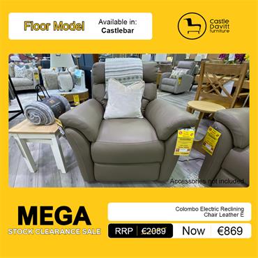 Colombo Electric Reclining Chair Leather E