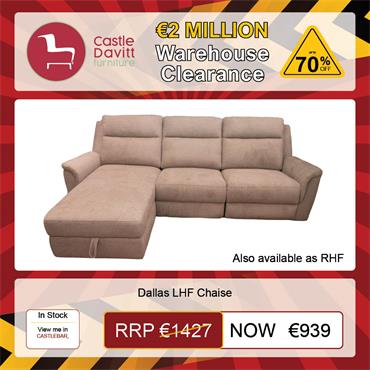 Dallas LHF Chaise