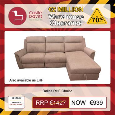 Dallas RHF Chaise