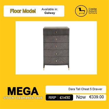 Dara Tall Chest 5 Drawer