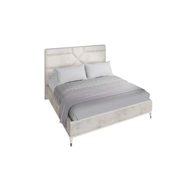 Dillon 6' Bed Frame Stone Sand Velvet