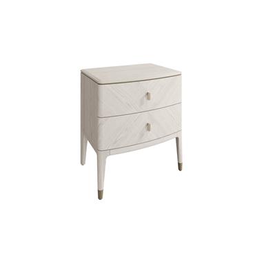Dillon Bedside Table 2 Drawer Stone