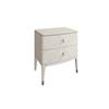 Dillon Bedside Table 2 Drawer Stone