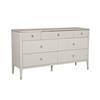 Dillon Dressing Chest 7 Drawer Ribbed Top Drws Stone