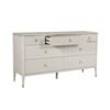 Dillon Dressing Chest 7 Drawer Ribbed Top Drws Stone