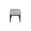Dara Dressing Stool Ecru Velvet