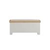 Detta Bench Seat Fabric Cushion with Storage Grey