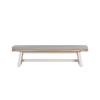 Detta Dining Bench Fabric Cushion Grey