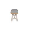Detta Dining Bench Fabric Cushion Grey
