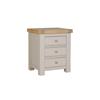 Detta Bedside Table 3 Drawer Taupe
