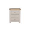 Detta Bedside Table 3 Drawer Taupe