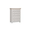 Detta Tall Chest 8 Drawer Taupe