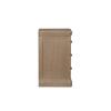 Derry Bedside Table 3 Drawer Narrow Natural