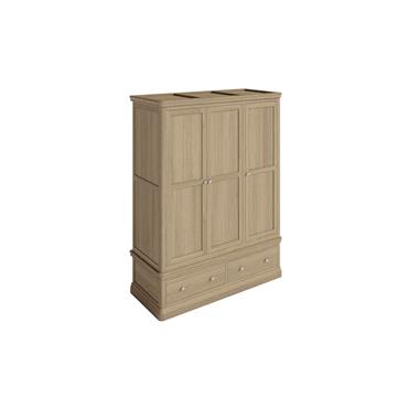 Derry Wardrobe 3 Door/2 Drawer Natural