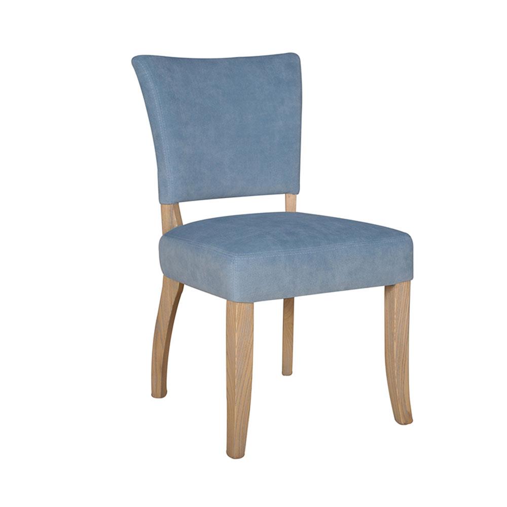 Wellington Dining Chair Blue Velvet Castle Davitt Furniture Ireland