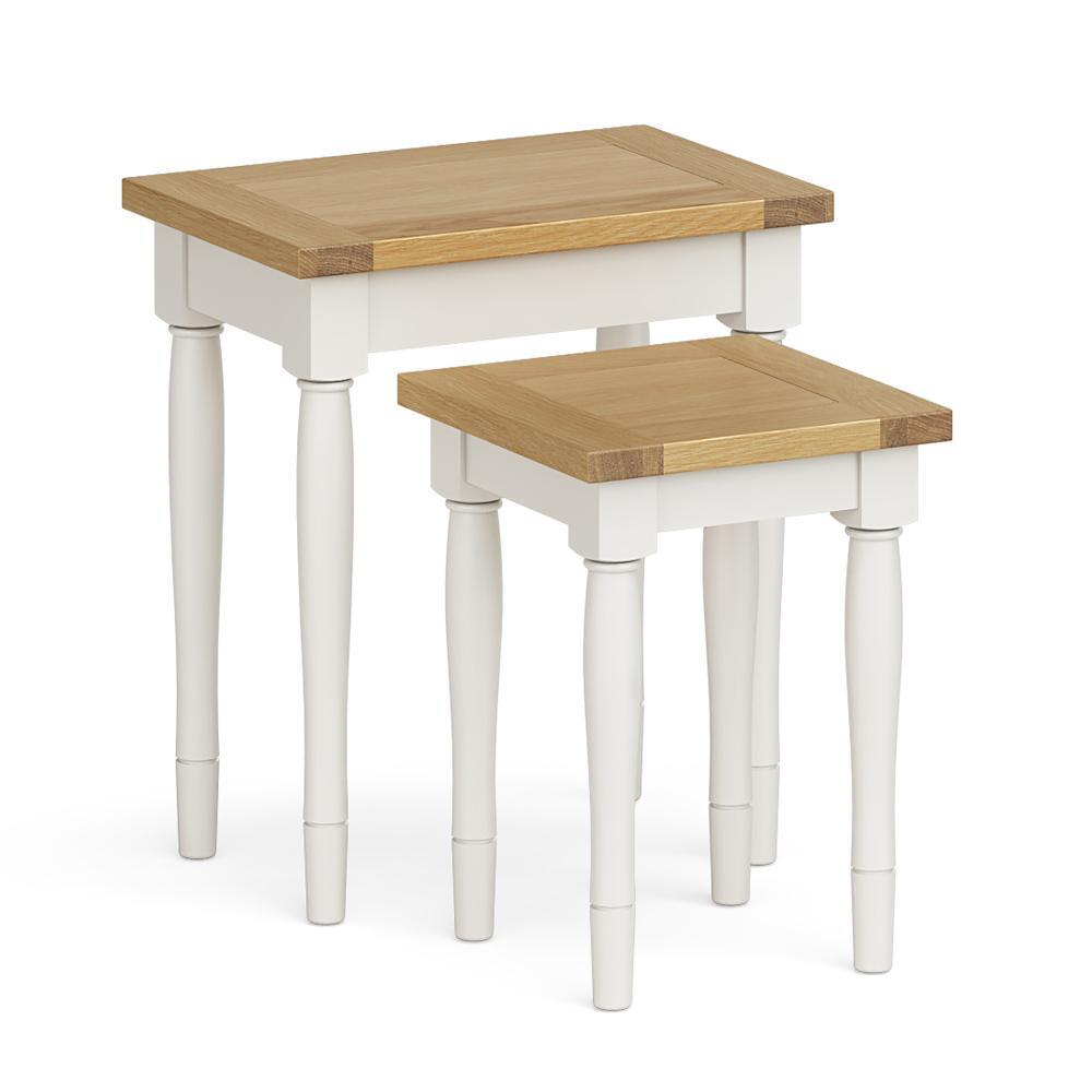 Shore Ivory Grey Nest of Tables Castle Davitt Furniture Ireland