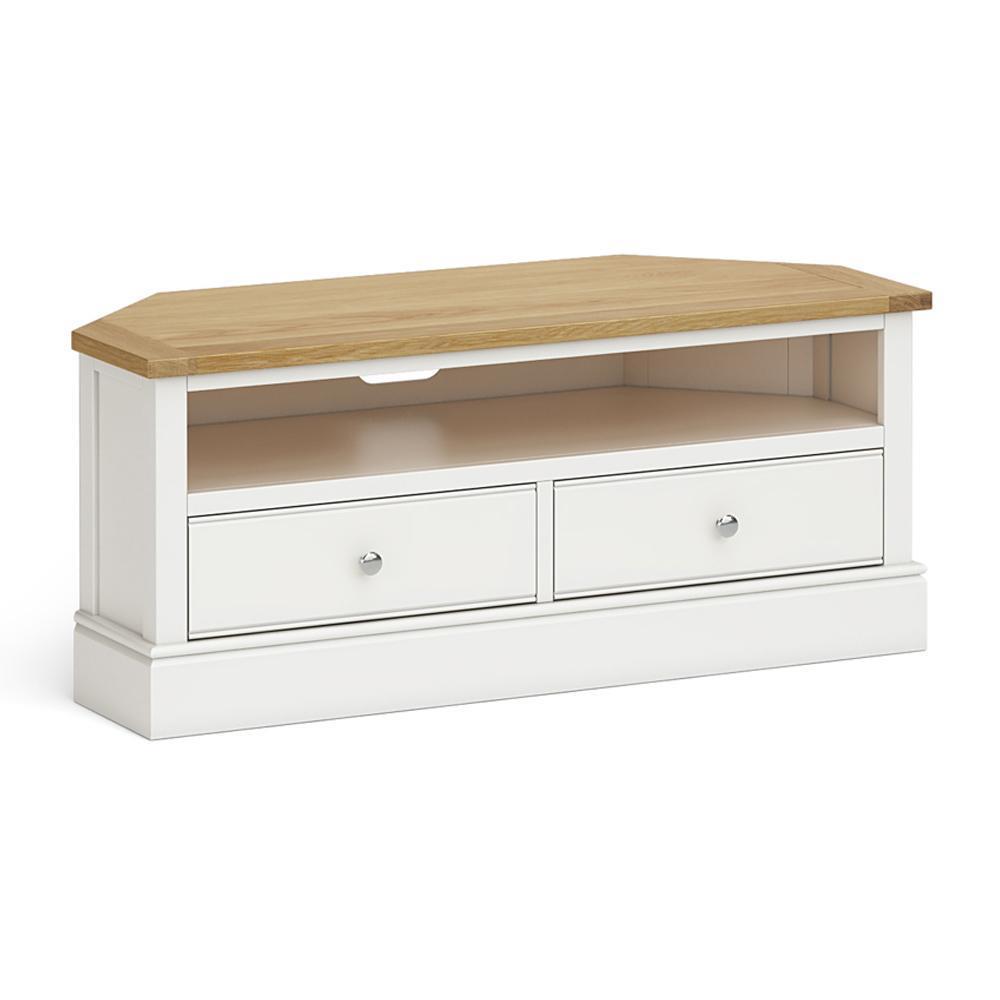 Shore Ivory Grey Corner TV Unit Castle Davitt Furniture Ireland