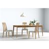 Helly Dining Chair Slat Back Oak Grey