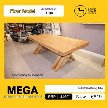 Heidal 2.0m Dining Table