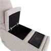 Parker FABRIC SECTIONAL STORAGE WIRELESS CHARGER
