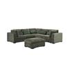 Heather Storage Ottoman Green
