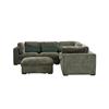Heather Storage Ottoman Green