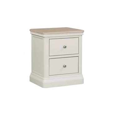 Hook Bedside Table 2 Drawer Cashmere