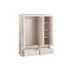Hook Wardrobe 3 Door/2 Drawer Cashmere
