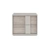 Jacob Bedside Table 2 Drawer Grey