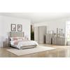 Jacob Bedside Table 2 Drawer Grey