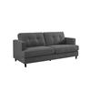 Josiah 3 Seater Fixed Grey