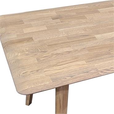 Vinnie 1.6m Dining Table - Oak 3cm Top