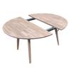 1.6m Extending Round Dining Table - Ash 3cm Top
